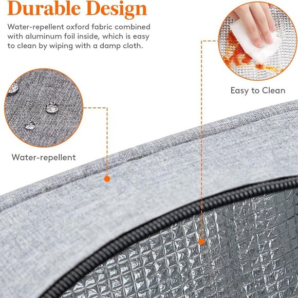 Brand New Insulated Grey Bag Medium - Picture 5 of 8